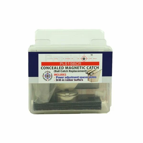 Ball Catch Replacement Concealed Magnetic Catch, Precision Lock, Mfr#: PLS19BCR-SS